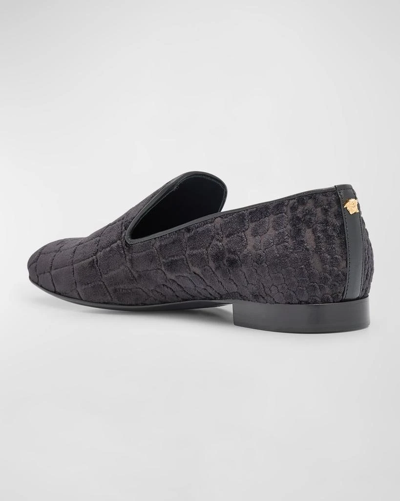 Versace Men's Croc-Stamped Loafers 4