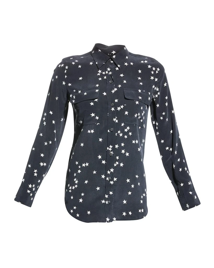 Equipment Slim Signature Star-Print Shirt 1