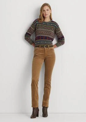 Ralph Lauren Ralph Lauren Stretch Corduroy Mid Rise Straight Pants 4