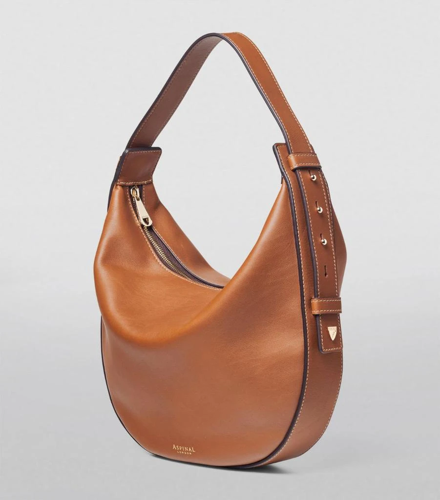 Aspinal of London Leather Hobo Crescent Shoulder Bag 4