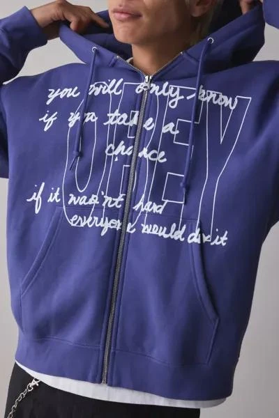 Obey OBEY Chance Graphic Zip-Up Hoodie Sweatshirt 1