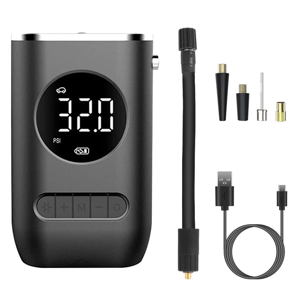 ERUULE Car Tire Inflator Pump Portable Car Air Compressor Wireless Electric Air Pump 150 PSI with LED Light