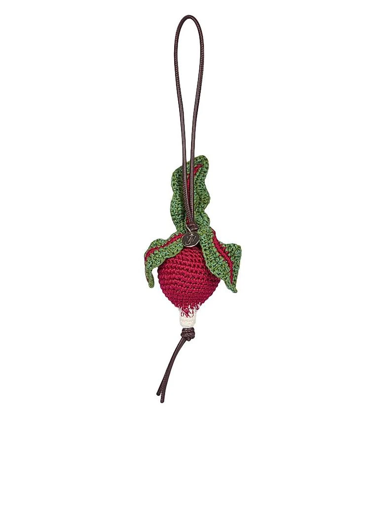 JW Anderson Radish Cotton-Leather Bag Charm 3
