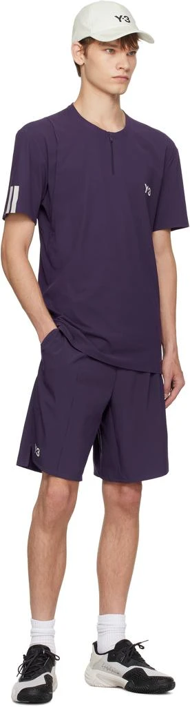 Y-3 Purple US Open Tennis Ergo Pro Shorts 4