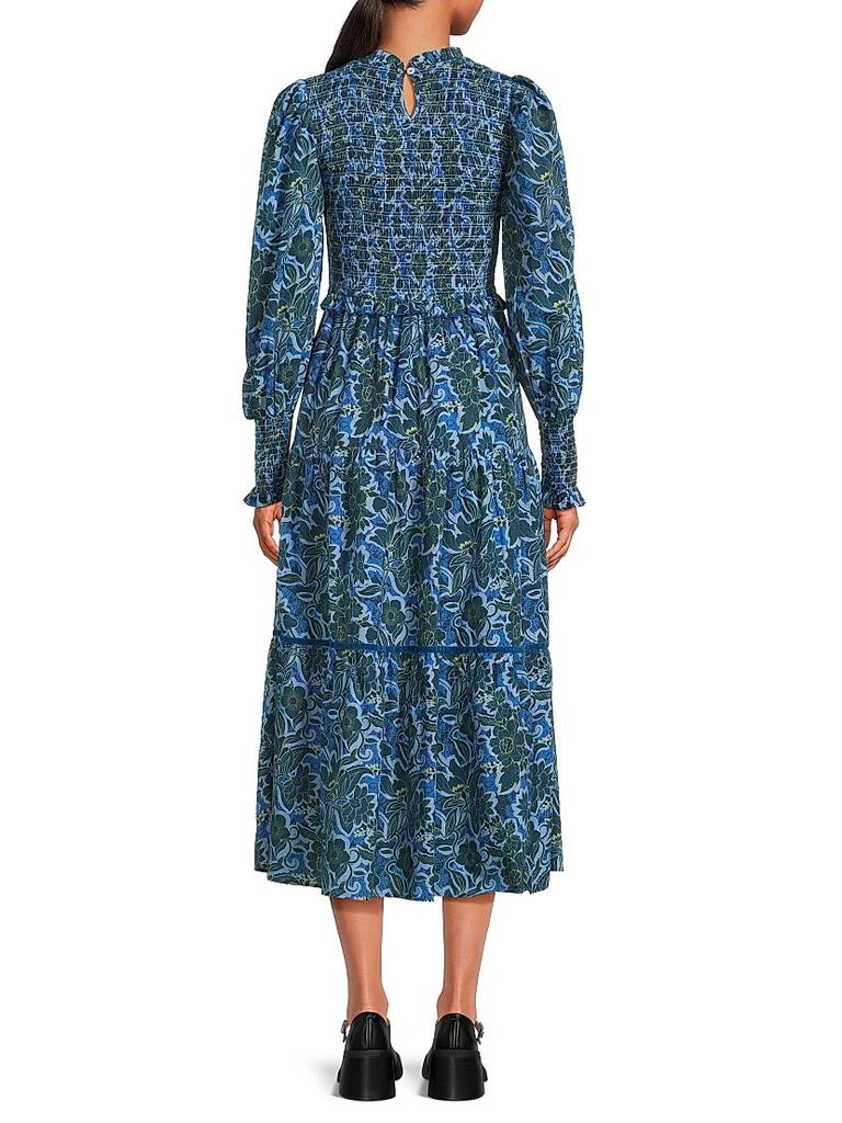 Ro's Garden Ivy Cotton Midi-Dress 5
