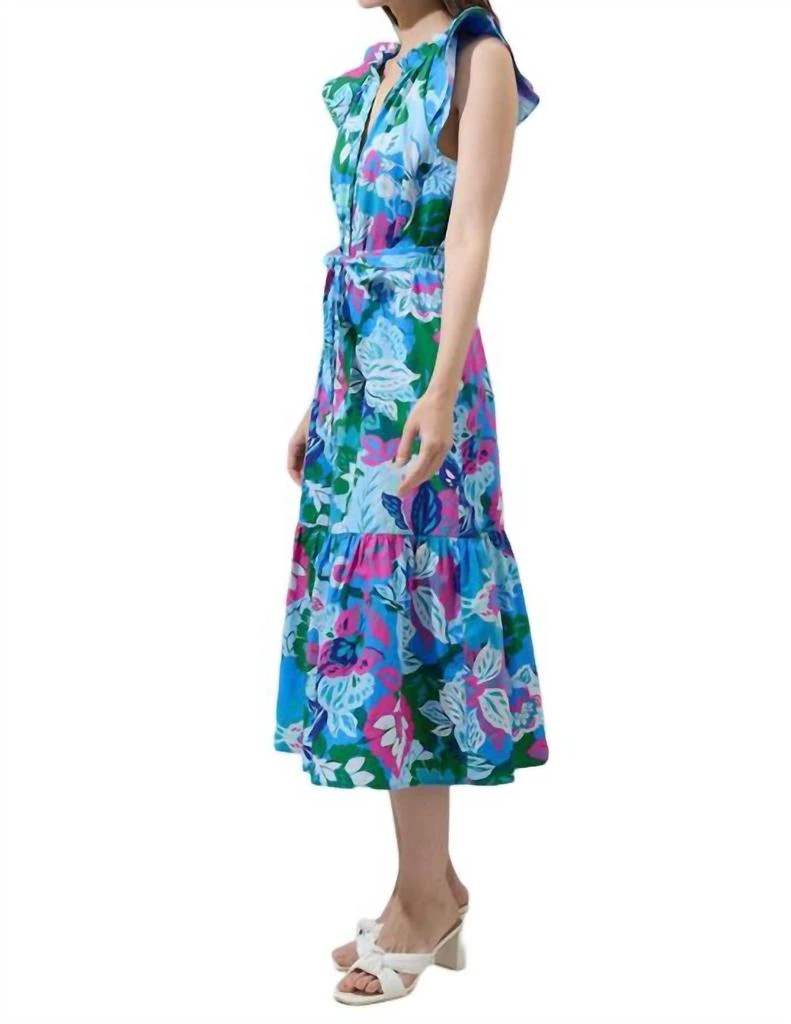 Sugarlips Sugarlips - Lavera Floral Button Down Midi Dress 3