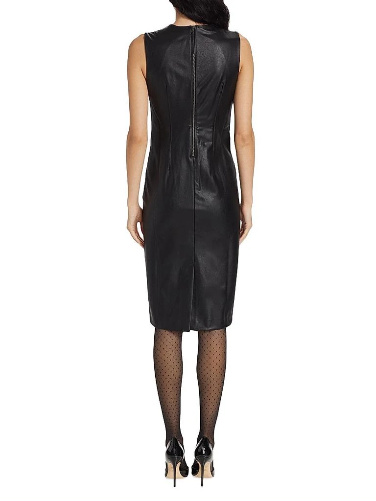 Spanx Dresses | Spanx Leather-Like Sleeveless Sheath Dress Nwt | Color: Black | Size: M | Natoshiam's Closet