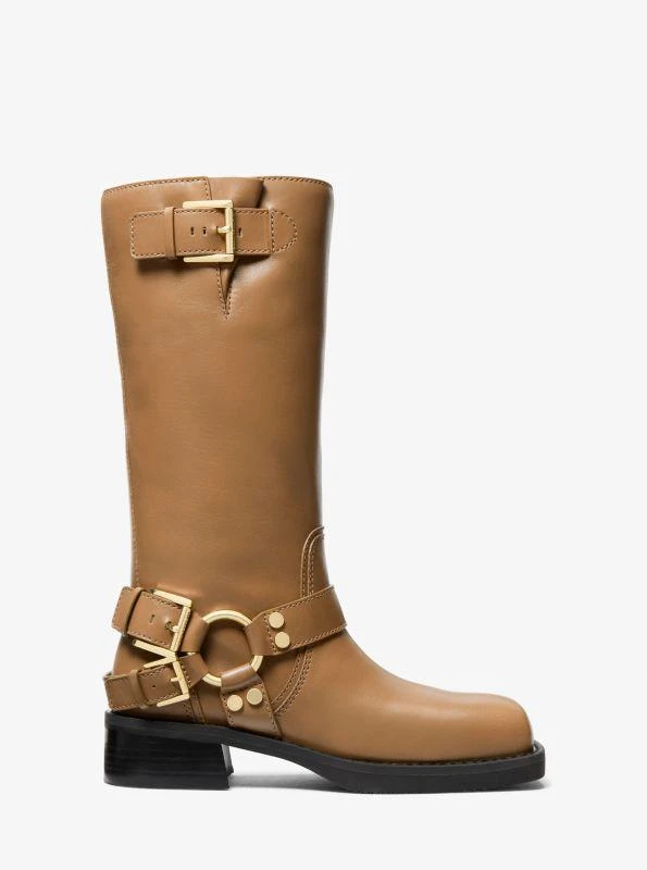 Michael Kors Crosby Leather Moto Boot 2
