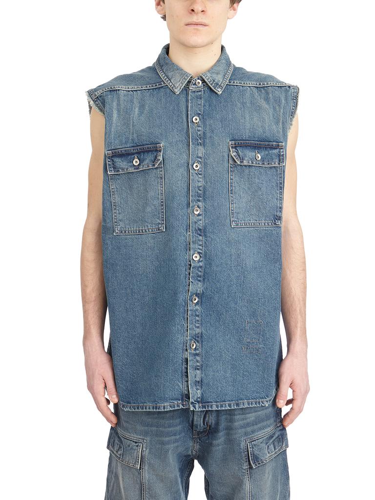 DRKSHDW CAMICIA IN DENIM SENZA MANICHE TOMMY JUMBO