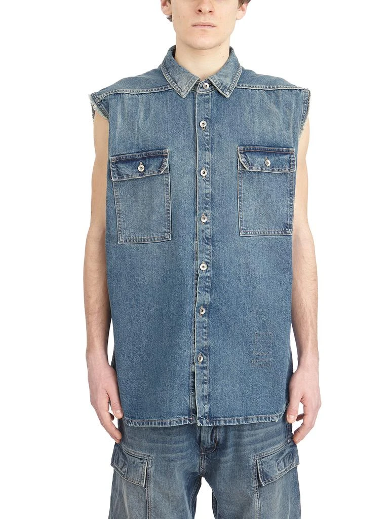 DRKSHDW CAMICIA IN DENIM SENZA MANICHE TOMMY JUMBO 1