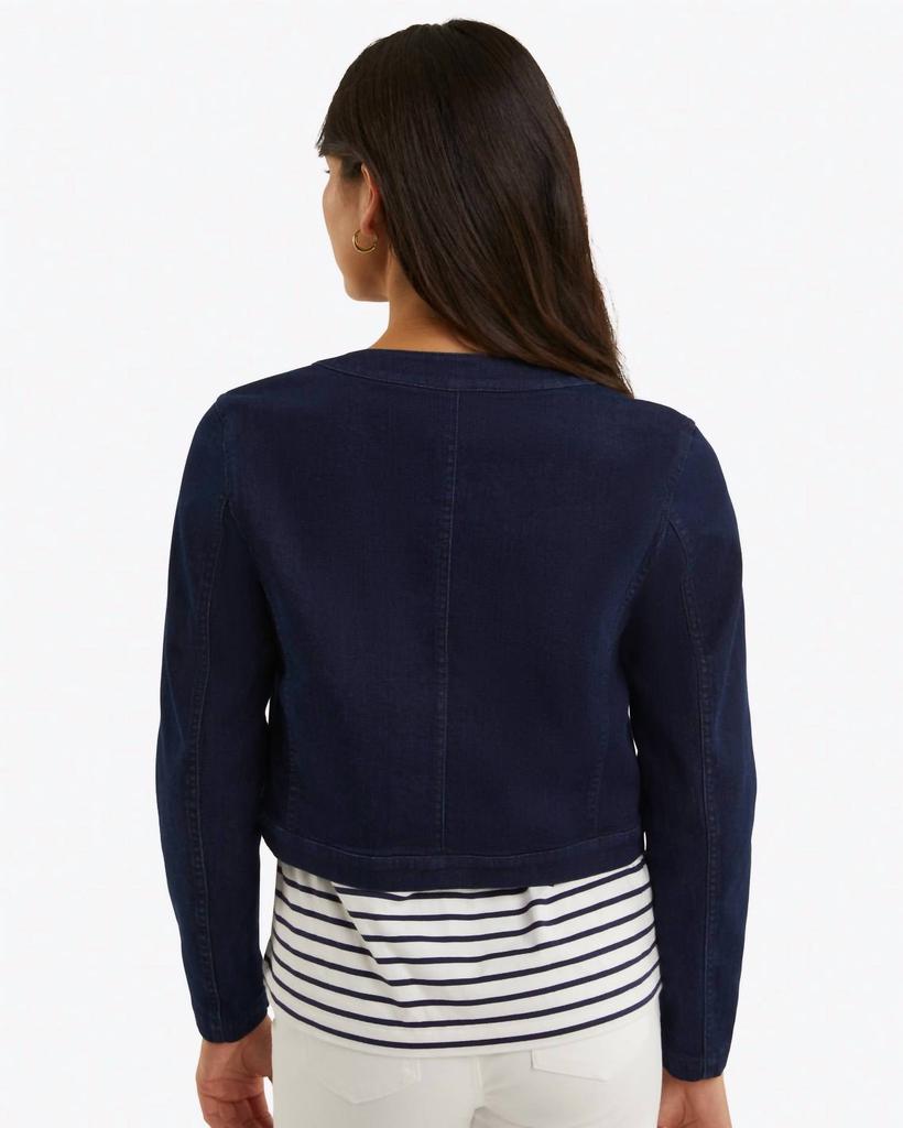 Draper James Draper James - Denim Collarless Jacket