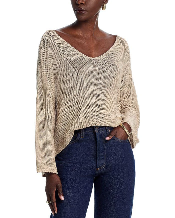 L'Agence Ethan V Neck Sweater 1