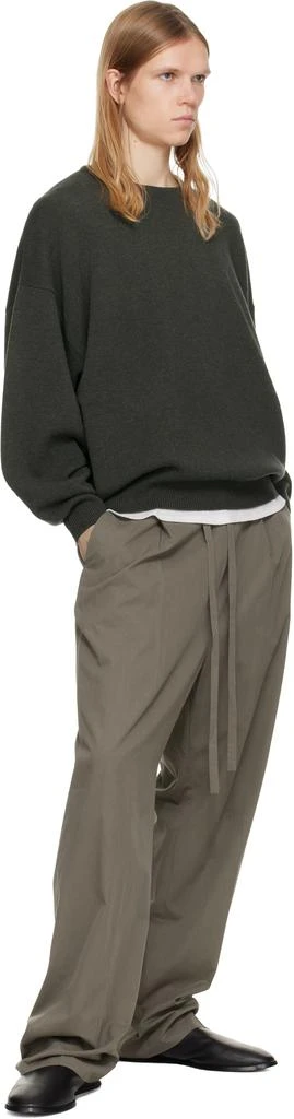 Fear of god Khaki Drawstring Straight Trousers 4