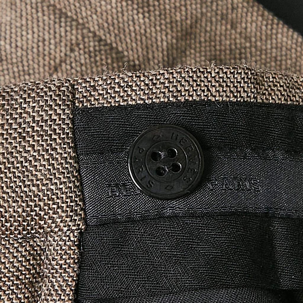 Hermes Hermes Brown Patterned Wool Trousers M 5