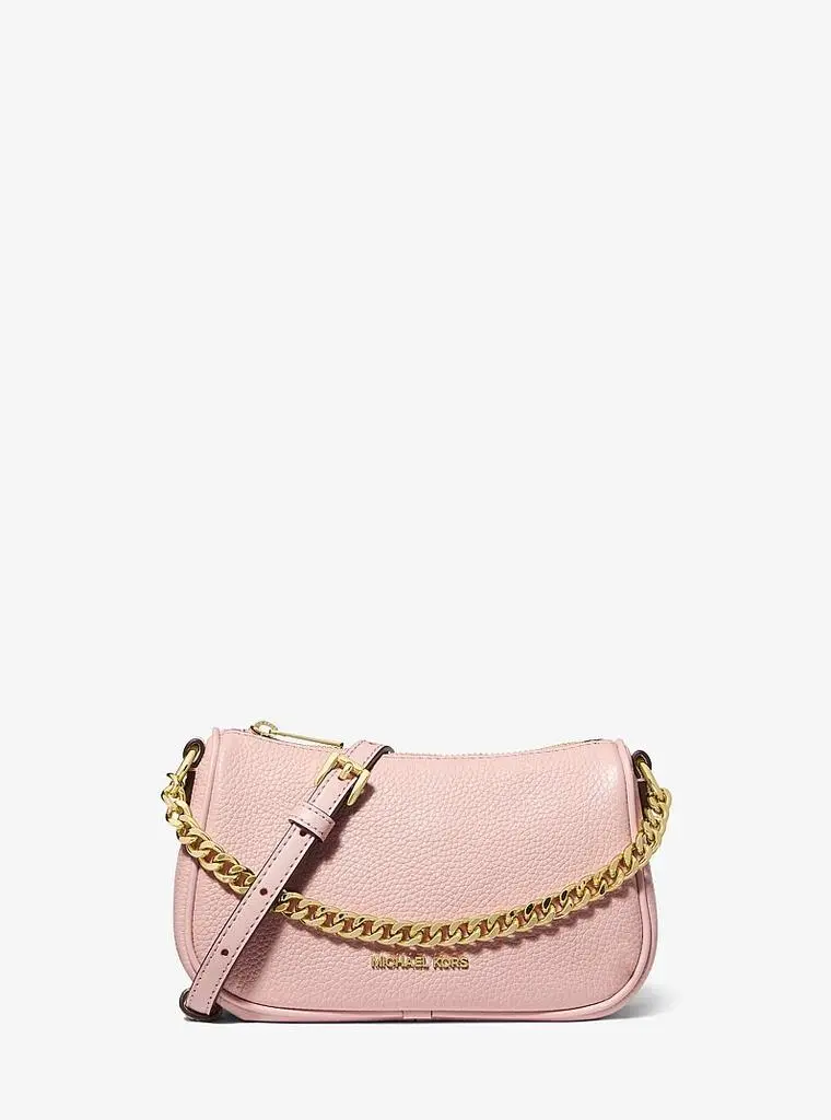 Michael Kors Carmela Small Pebbled Leather Convertible Crossbody Bag