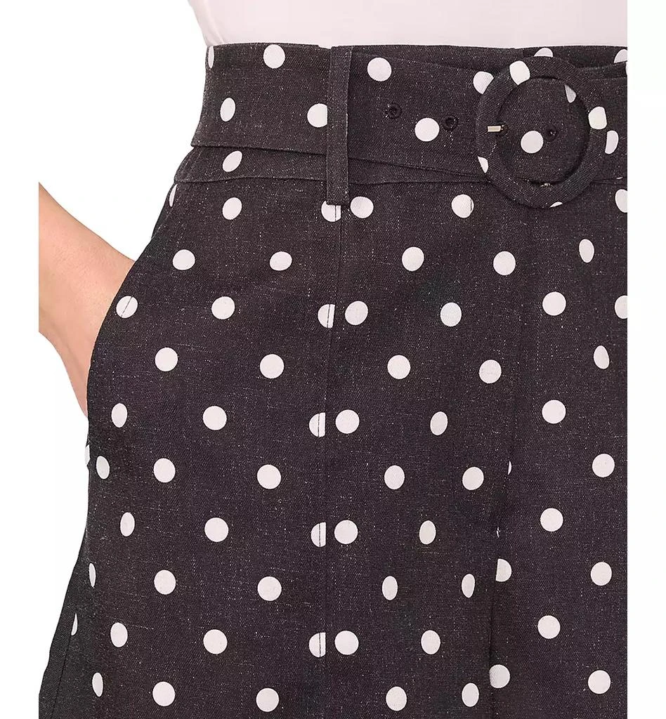 CeCe Women's Polka-Dot High-Waisted Shorts 3