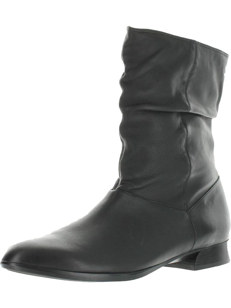 Munro Lynette Womens Leather Zipper Mid-Calf Boots