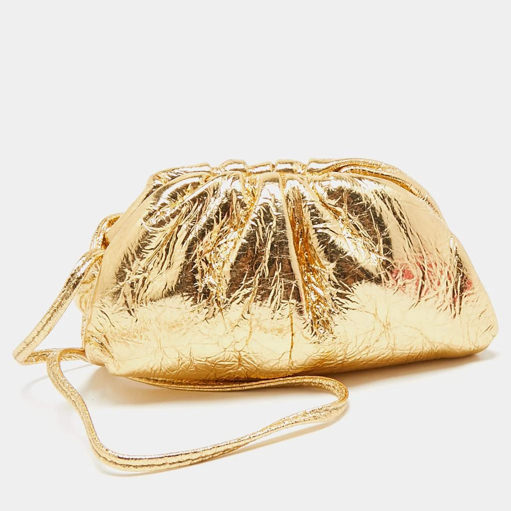 Bottega Veneta Bottega Veneta Gold Patent Leather The Pouch Coin Purse 1