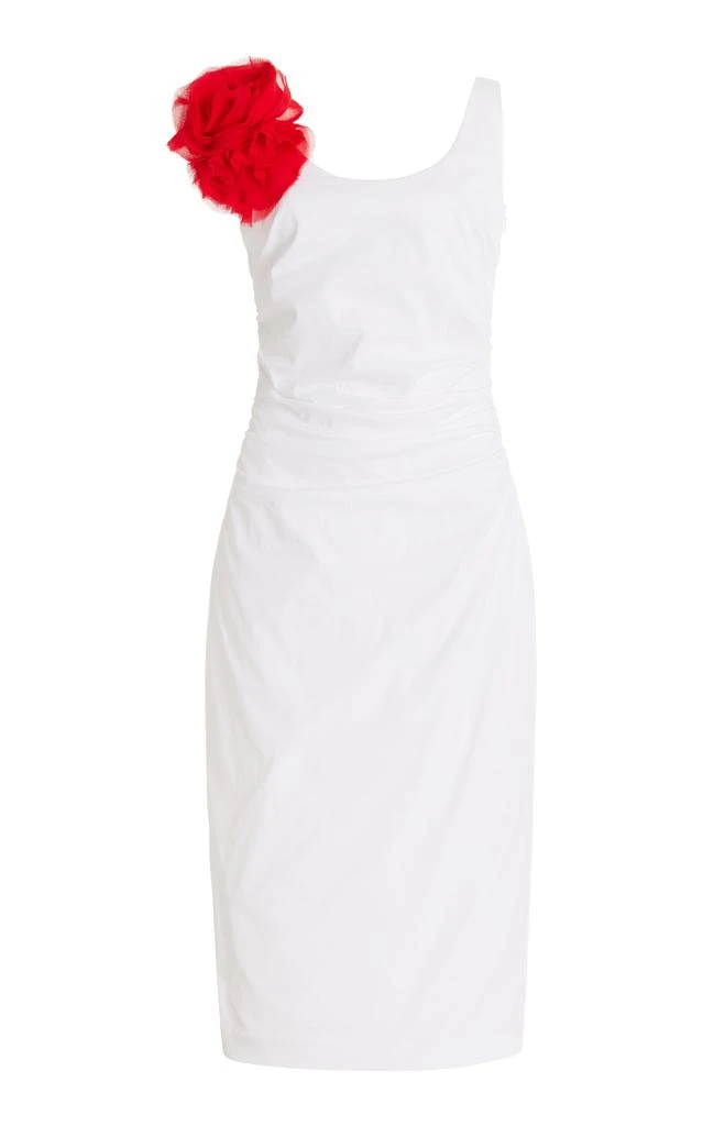 Bernadette Bernadette - Giselle Rose Cotton-Blend Dress - White - FR 34 - Moda Operandi 1