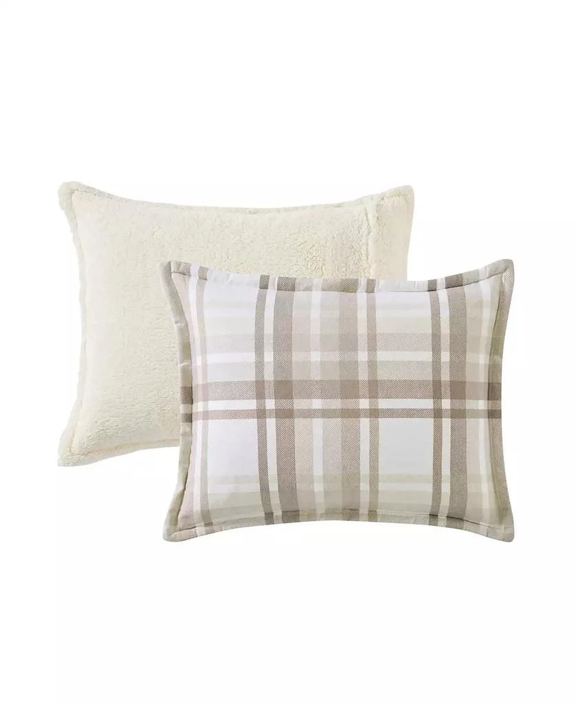 VCNY Home Plaid Brushed Flannel and Sherpa 3-Pc. Comforter Set 3