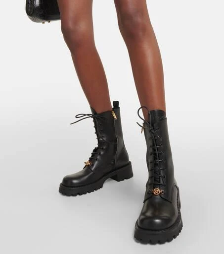 Versace Vagabond leather lace-up boots 4