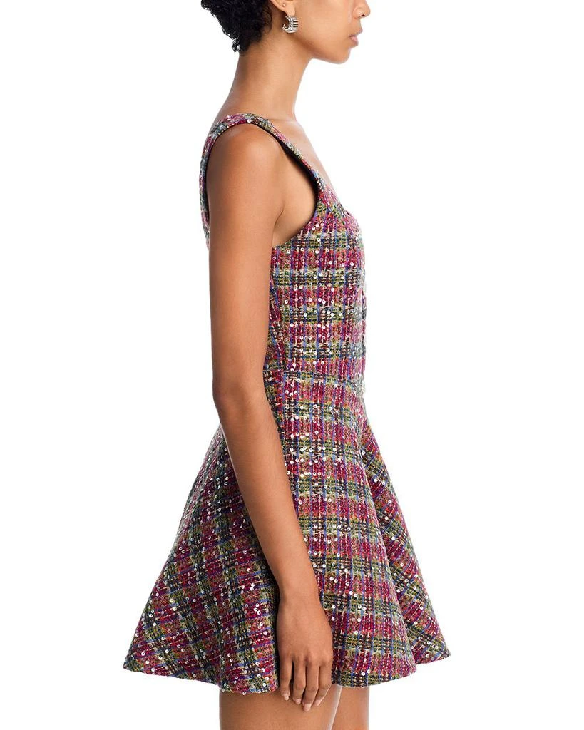 knee length dresses for ladies Daytime Sequin Tweed Mini Dress (Beige) XL main image 0
