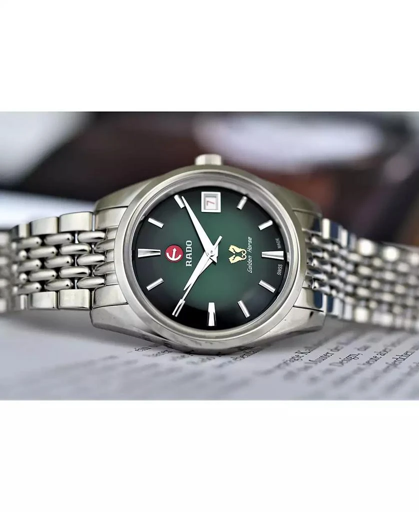 Rado Unisex Swiss Automatic Golden Horse 1957 Limited Edition Stainless Steel Bracelet Watch 37mm 4