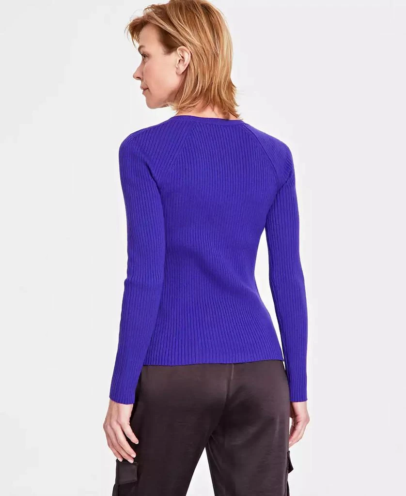 INC International Women's Button-Shoulder Raglan-Sleeve Sweater, Created for Macy's 2