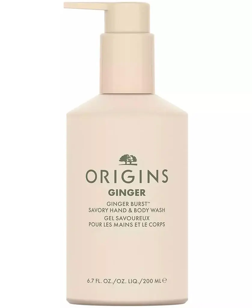 Origins Ginger Burst Savory Hand & Body Wash, 6.7 oz.