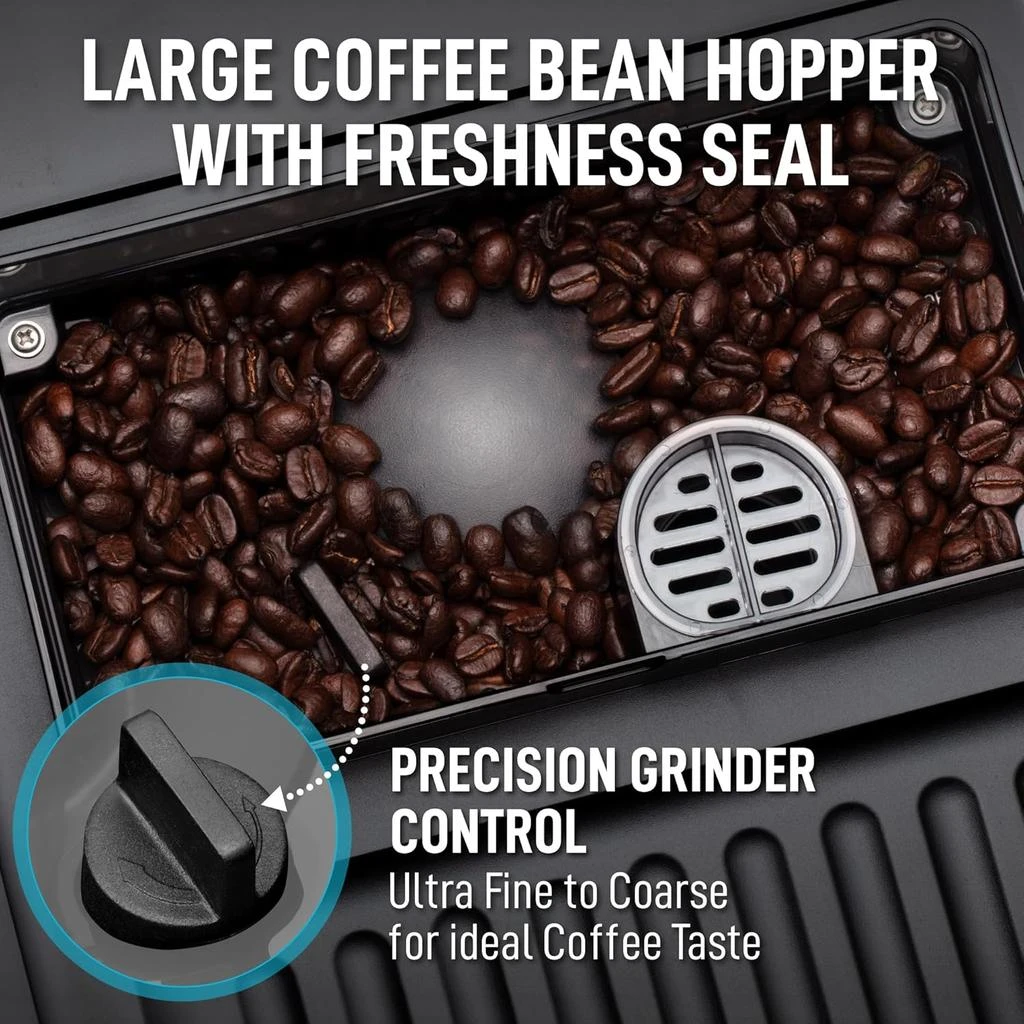 Zulay Kitchen Magia Clasica - Fully Automatic Espresso Machine With Grinder and Touch Screen 4