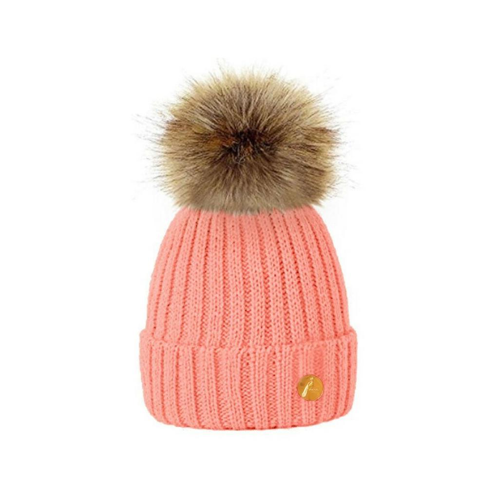 Hortons England Hortons England Meribel PomPom Hat - Dusk Pink