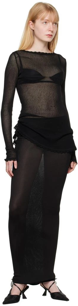 Nensi Dojaka Black Tube Maxi Skirt 4