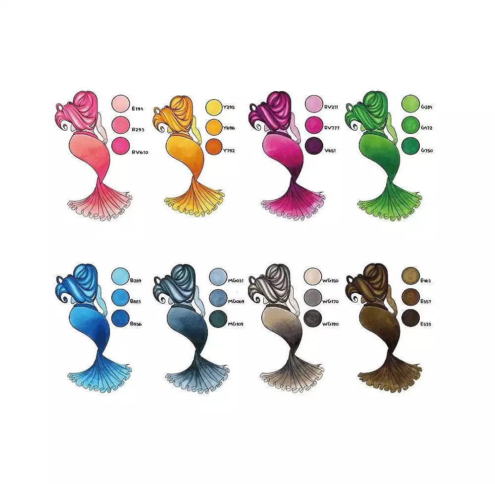 Ohuhu Oahu 80ct Fine/Chisel Dual Tip Alcohol Markers Y30-80403-64 3