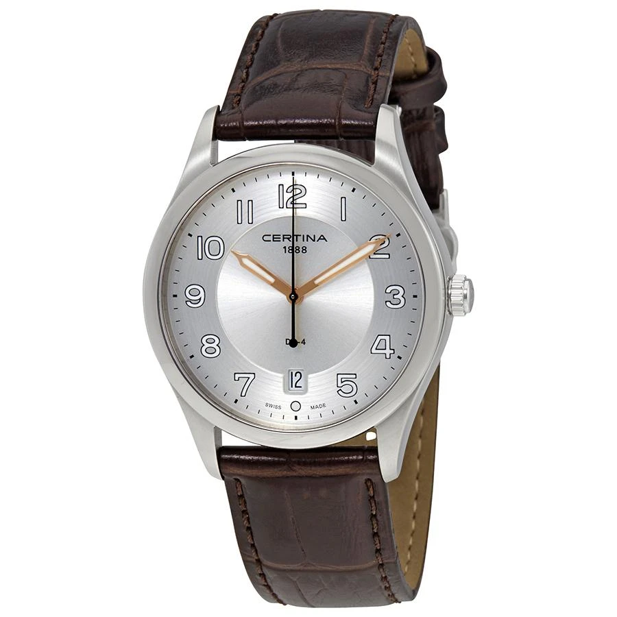 Certina Certina DS-4 Silver Dial Black Leather Watch C022.410.16.030.01