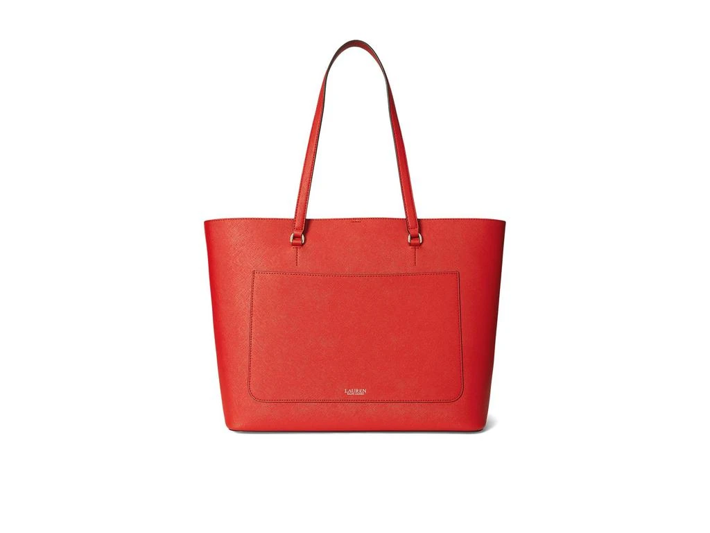 Ralph Lauren Crosshatch Leather Large Karly Tote 2