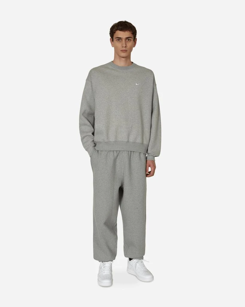 NIKE Solo Swoosh Crewneck Sweatshirt Grey 4