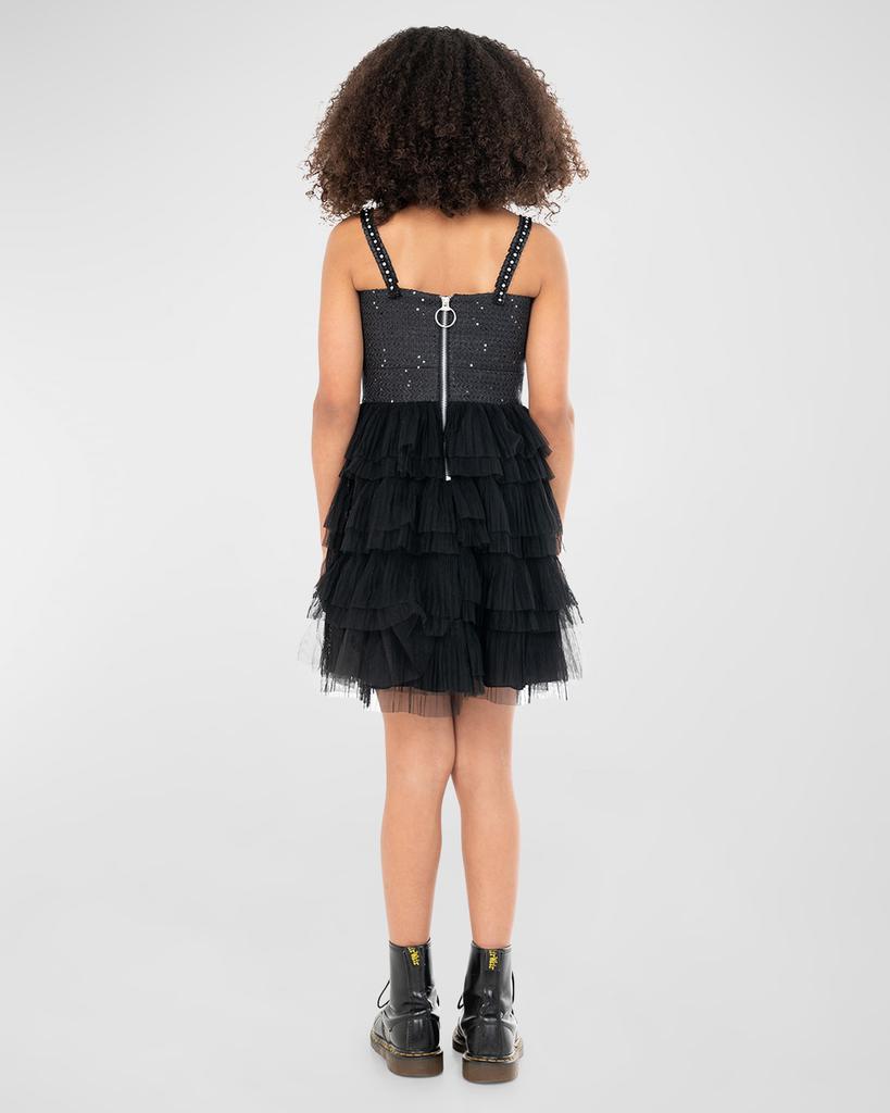 Zoe Girl's Naomi Combo Tulle Dress, Size 7-16