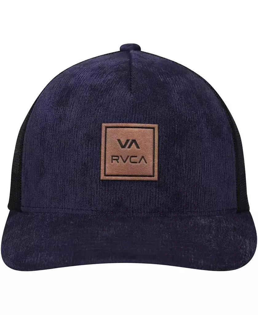 RVCA Men's Navy VA All The Way Trucker Snapback Hat 4
