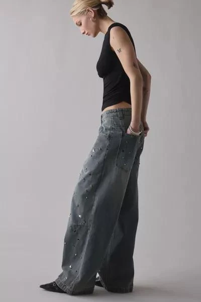 Jaded London Jaded London Colossus Charm Studded Baggy Jean 4