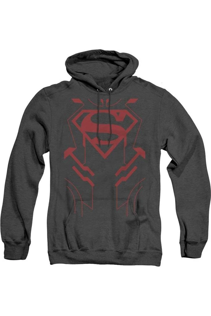 Gildan Justice League of America Superboy Adult Heather Hoodie / Hooded Sweatshirt 1