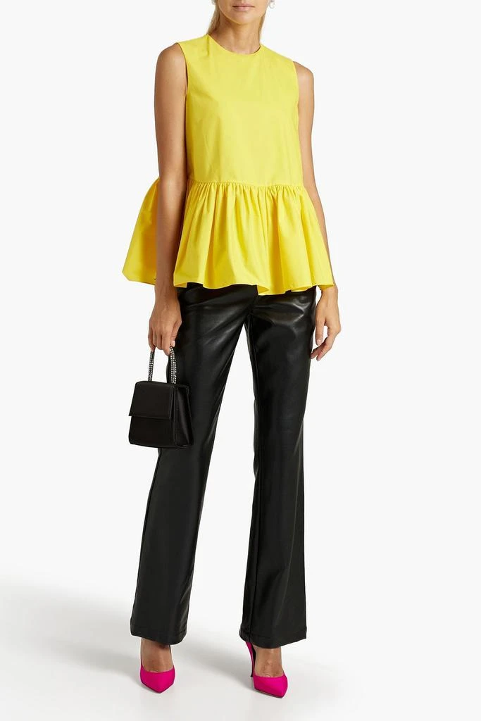 ROKSANDA Cotton-poplin peplum top 2