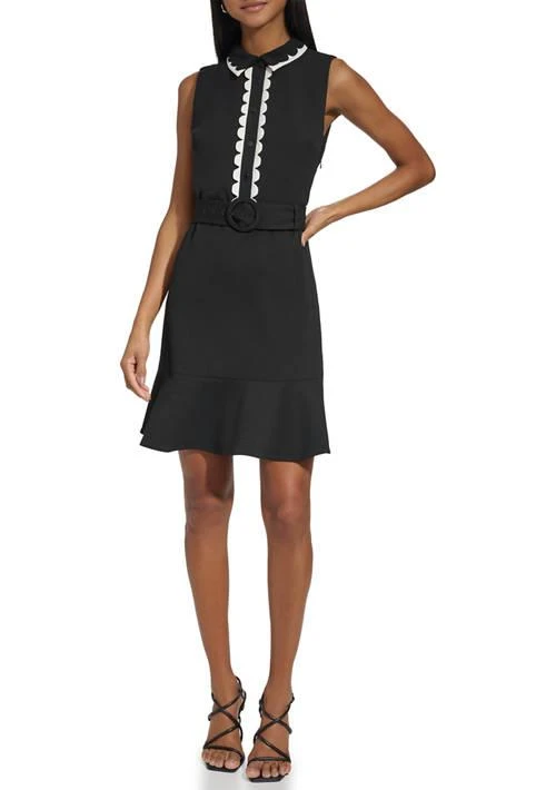 Shop Women's Sleeveless Collar Solid Fit and Flare Dress on Sale at  BeyondStyle  Get 56% Off Women's Sleeveless Collar Solid Fit and Flare  Dress with Limited-Time Flash Deals, Exclusive Discounts, and
