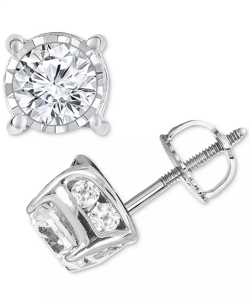 TruMiracle Diamond Spiral Stud Earrings (1-1/4 ct. t.w.) in 14k Gold, Rose Gold or White Gold