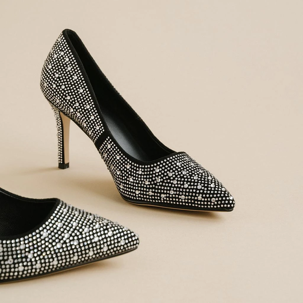 JONAK Jonak - Escarpins Minuit Strass  -  Noir Argent 5