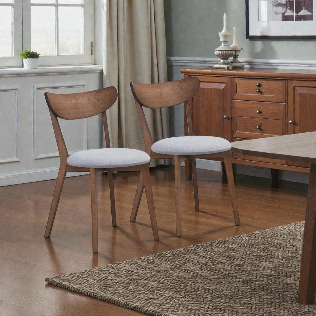 Hivvago Stylish Side Chairs Set of 2 with Comfort-Focused Curved Back