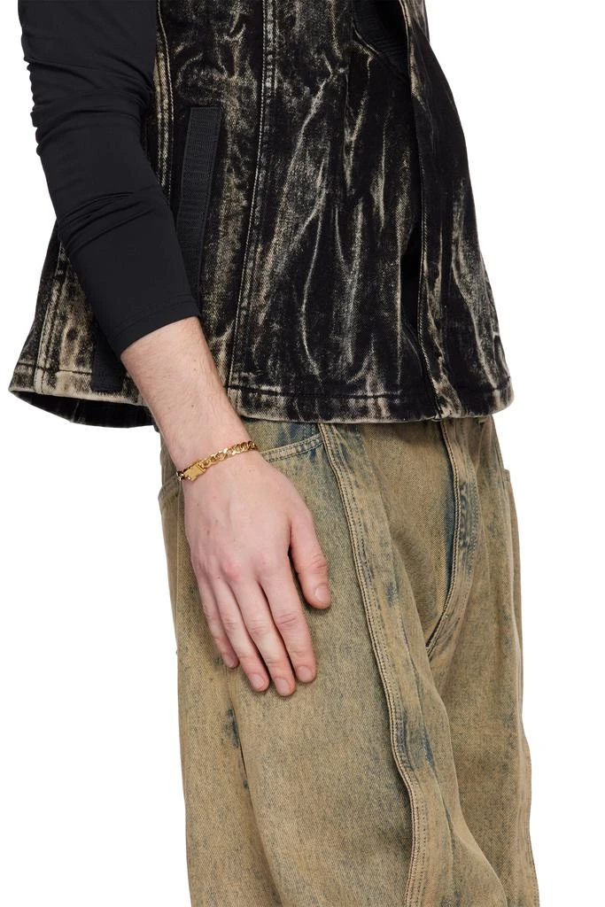 Alan Crocetti Gold Maxi Unity Curb Chain Bracelet 3