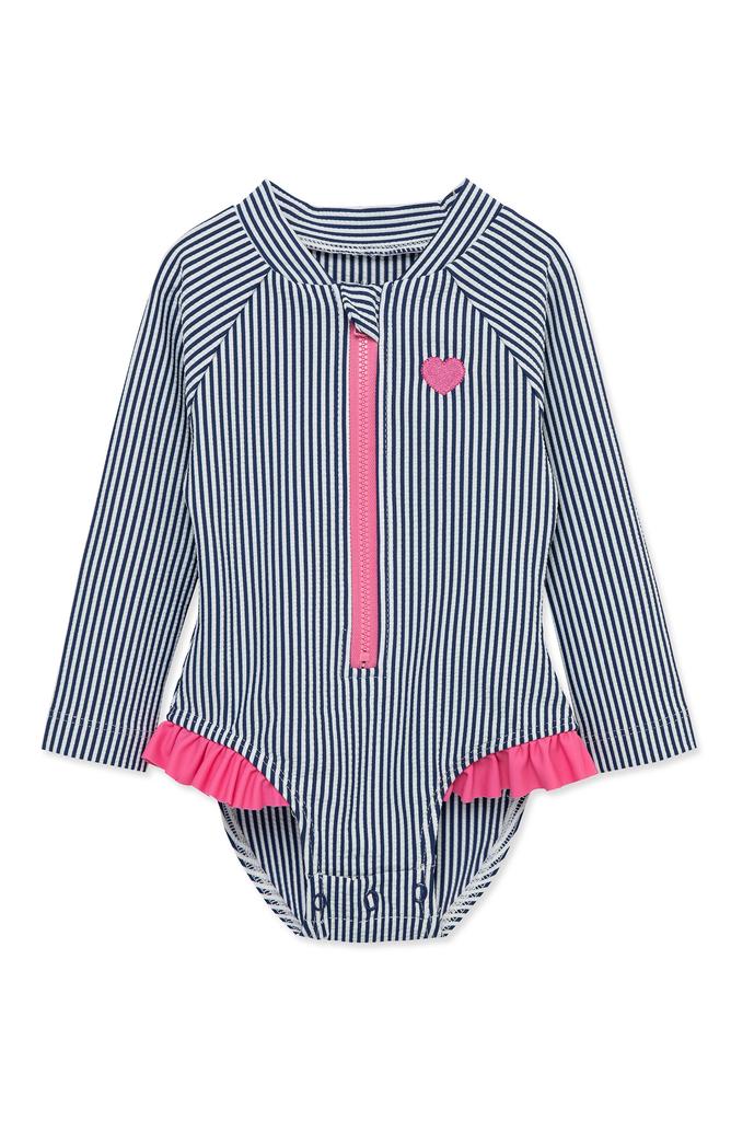 Little Me Stripe One-Piece Rashguard