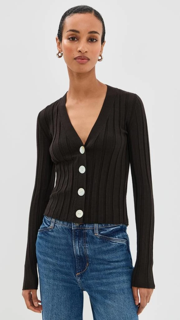 Madewell Ribbed V Neck Cardigan 6