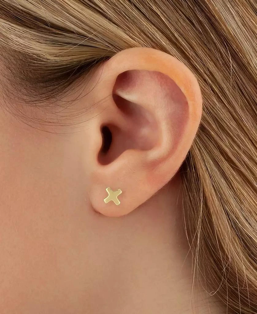 Macy's X & O Stud Earrings Set in 14k Yellow Gold (8mm) 3
