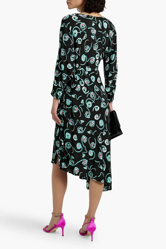 DIANE VON FURSTENBERG Eloise asymmetric jacquard midi wrap dress 3